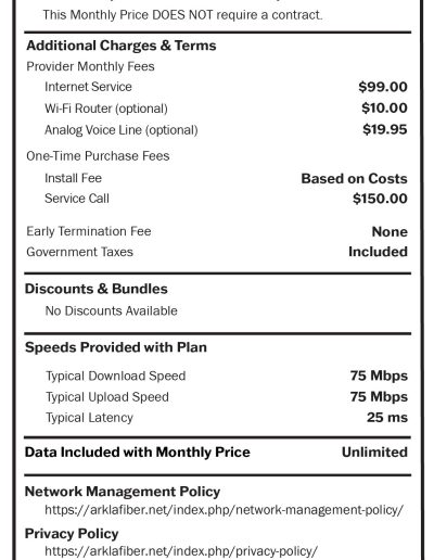 SkyRider Broadband Label SR-C75-75MBPS-2